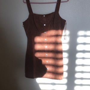 Brown corduroy dress (M)